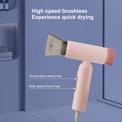 Aolemon High-Power Electric Travel Mini Hair Dryer Motor Ionic Feature for Home Care Customized Hair Salons for Hotel Household Use