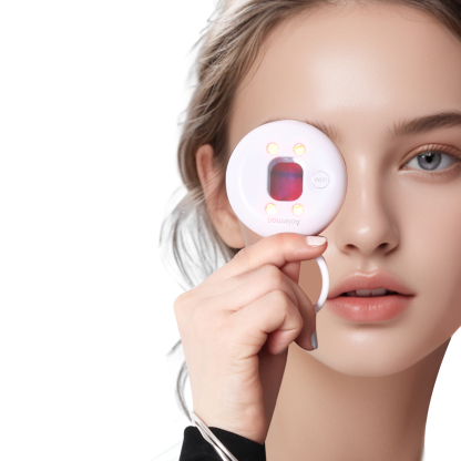 Shenzhen JVK Logo Pattern Customization Bulk Cosmetic Portable Handheld Mini Makeup Pocket Compact Make Up Mirror Anti-peeping