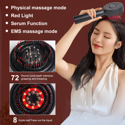 Physical Massage Mode Ems Low Frequency Pulsed Light Therapy Comb Head SPA