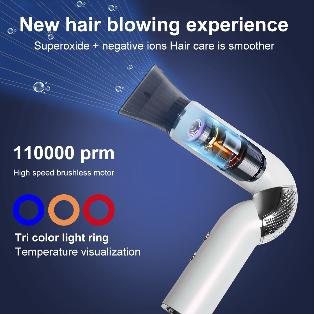 Aolemon New Lightweight High-Speed Electric 110000 Rpm Ionic Hair Dryer with AC Motor for Fast Drying Professional Salon & Hotel Use
