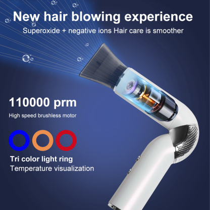 Aolemon New Lightweight High-Speed Electric 110000 Rpm Ionic Hair Dryer with AC Motor for Fast Drying Professional Salon & Hotel Use