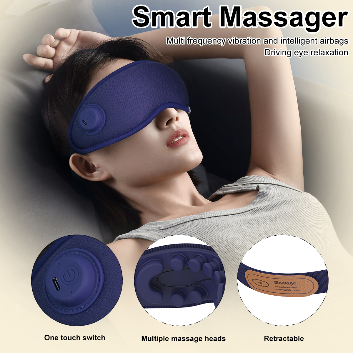 Health Products Shock Hangover Mask Moist Heated Eye Mask for Dry Eyes - Warm Compress for Blepharitis, Pink Eye, Stye, Headache Relief - Microwave Activated Heat Press - Reusable Plush Warming Pad, Adjustable Strap-Aolemon