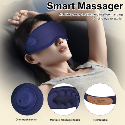 Health Products Shock Hangover Mask Moist Heated Eye Mask for Dry Eyes - Warm Compress for Blepharitis, Pink Eye, Stye, Headache Relief - Microwave Activated Heat Press - Reusable Plush Warming Pad, Adjustable Strap-Aolemon