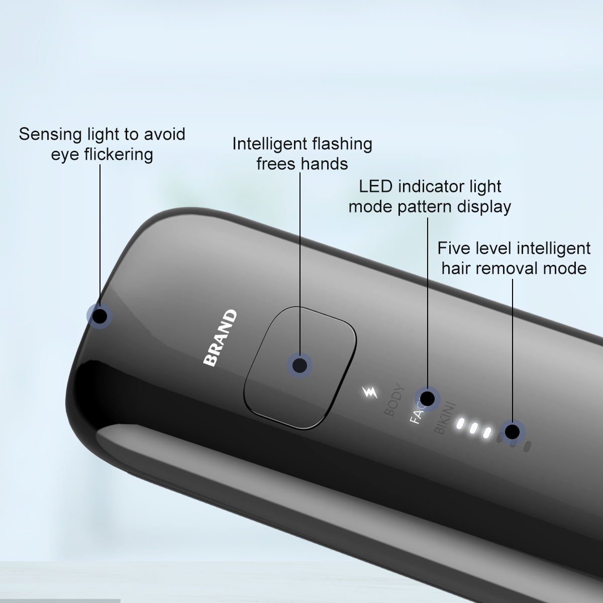 Wholesale Sapphire Ice Cool Mini Epilator Laser IPL Hair Removal Portable Home Use IPL Hair Removal Device