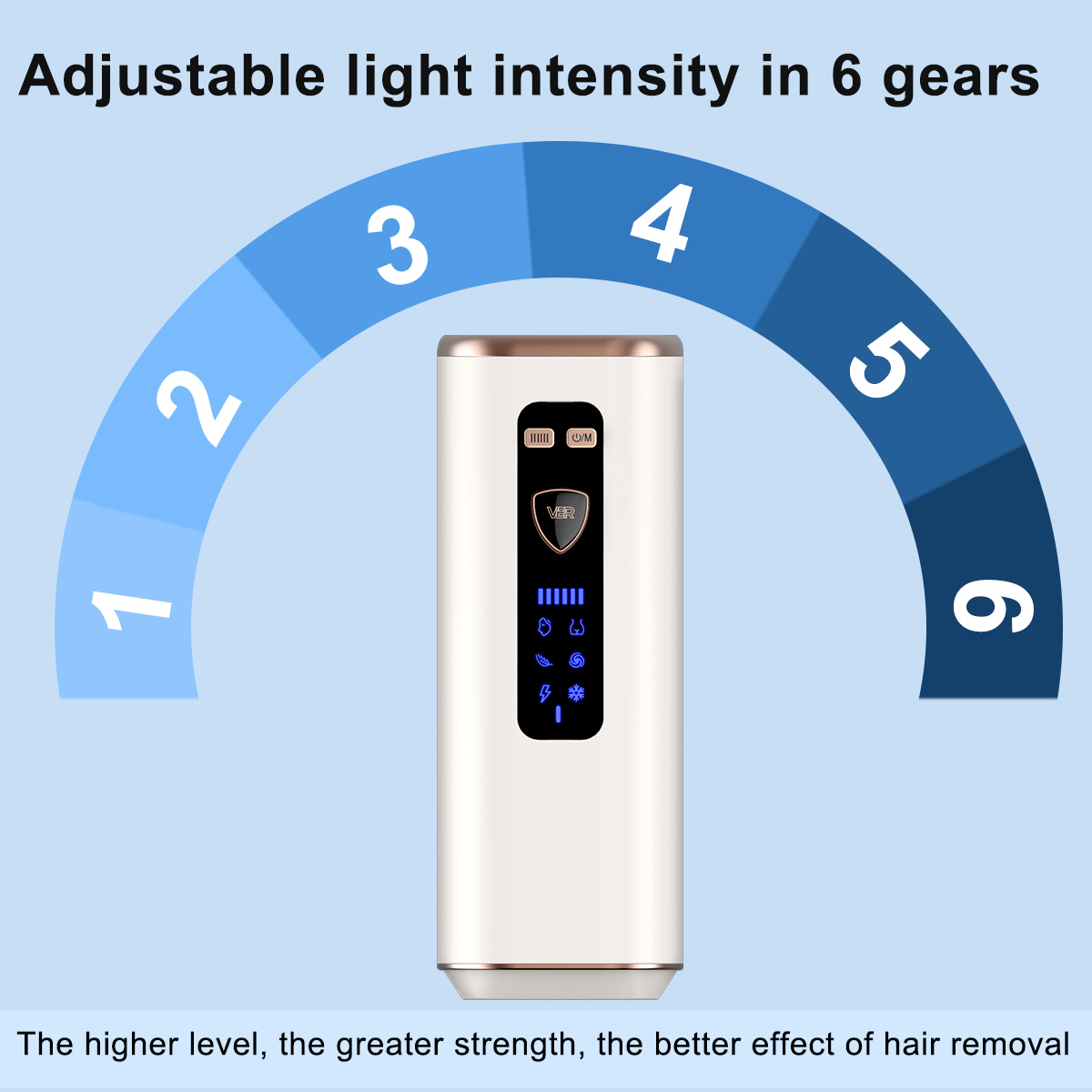 Custom Logo Hair Removal For Soft And Glowing Skin Portable IPL Laser Hair Removal Household