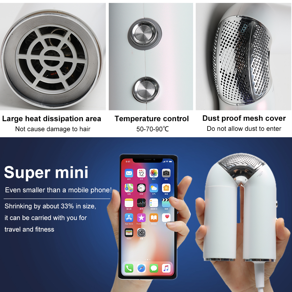 Aolemon New Lightweight High-Speed Electric 110000 Rpm Ionic Hair Dryer with AC Motor for Fast Drying Professional Salon & Hotel Use