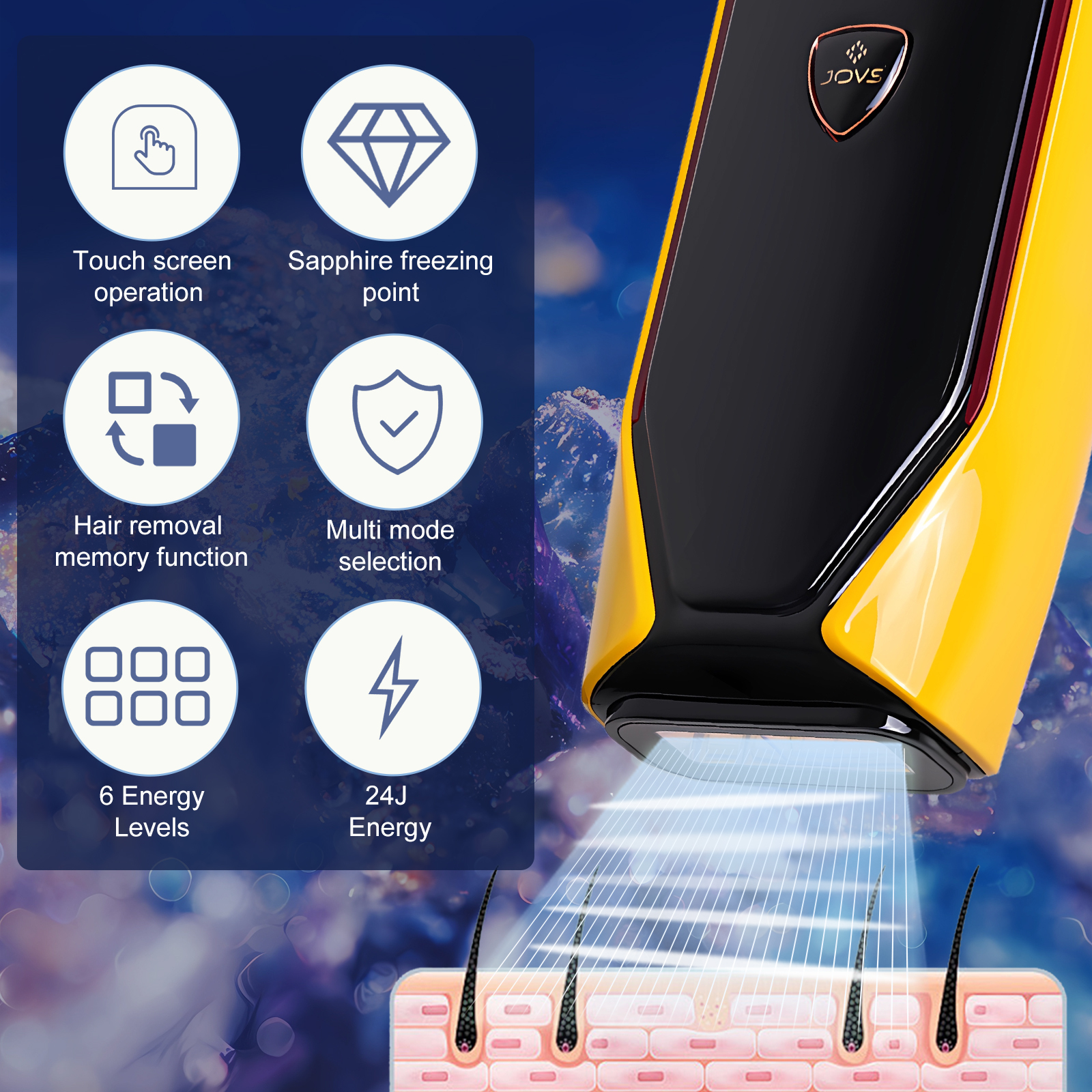 Newest IPL 6 Mode Professional Portable IPL Hair Removal Machine Suppliers