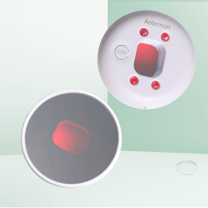 Wholesale Custom Design Red Light Detection Anti-peeping Mini Vanity Mirror Shenzhen JVK Round Makeup Mirror