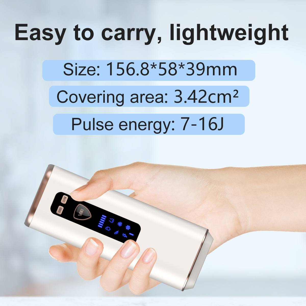 Custom Logo Hair Removal For Soft And Glowing Skin Portable IPL Laser Hair Removal Household