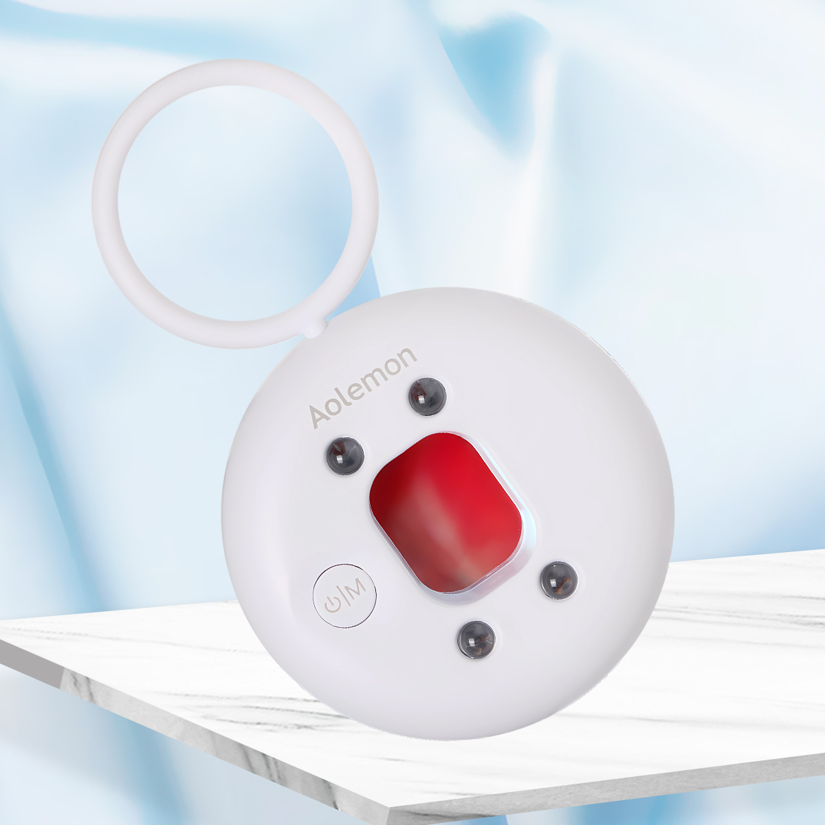 Wholesale Custom Design Red Light Detection Anti-peeping Mini Vanity Mirror Shenzhen JVK Round Makeup Mirror