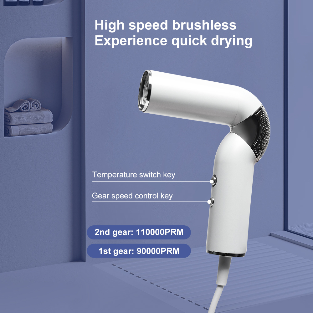 Aolemon New Lightweight High-Speed Electric 110000 Rpm Ionic Hair Dryer with AC Motor for Fast Drying Professional Salon & Hotel Use