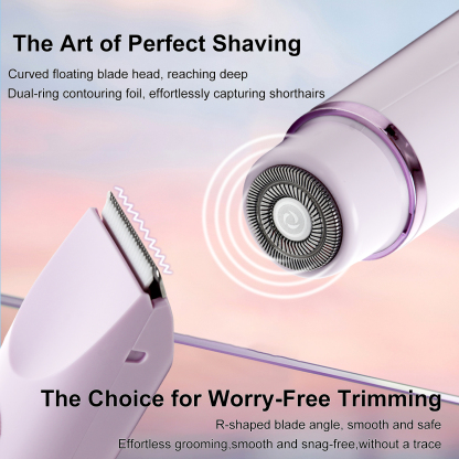 Aolemon Painless Dual-Head Electric Epilator Rechargeable Portable Hair Remover