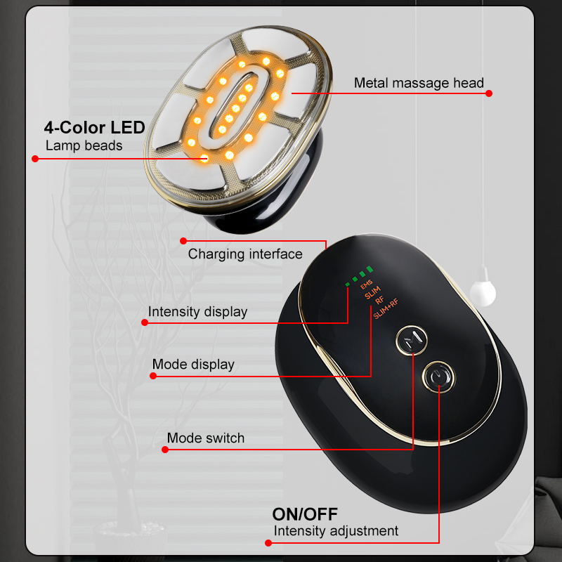 Aolemon AO819 Multifunctional Beauty Device 2-in-1 Skin Improvement & Fat Reduce For Home Use