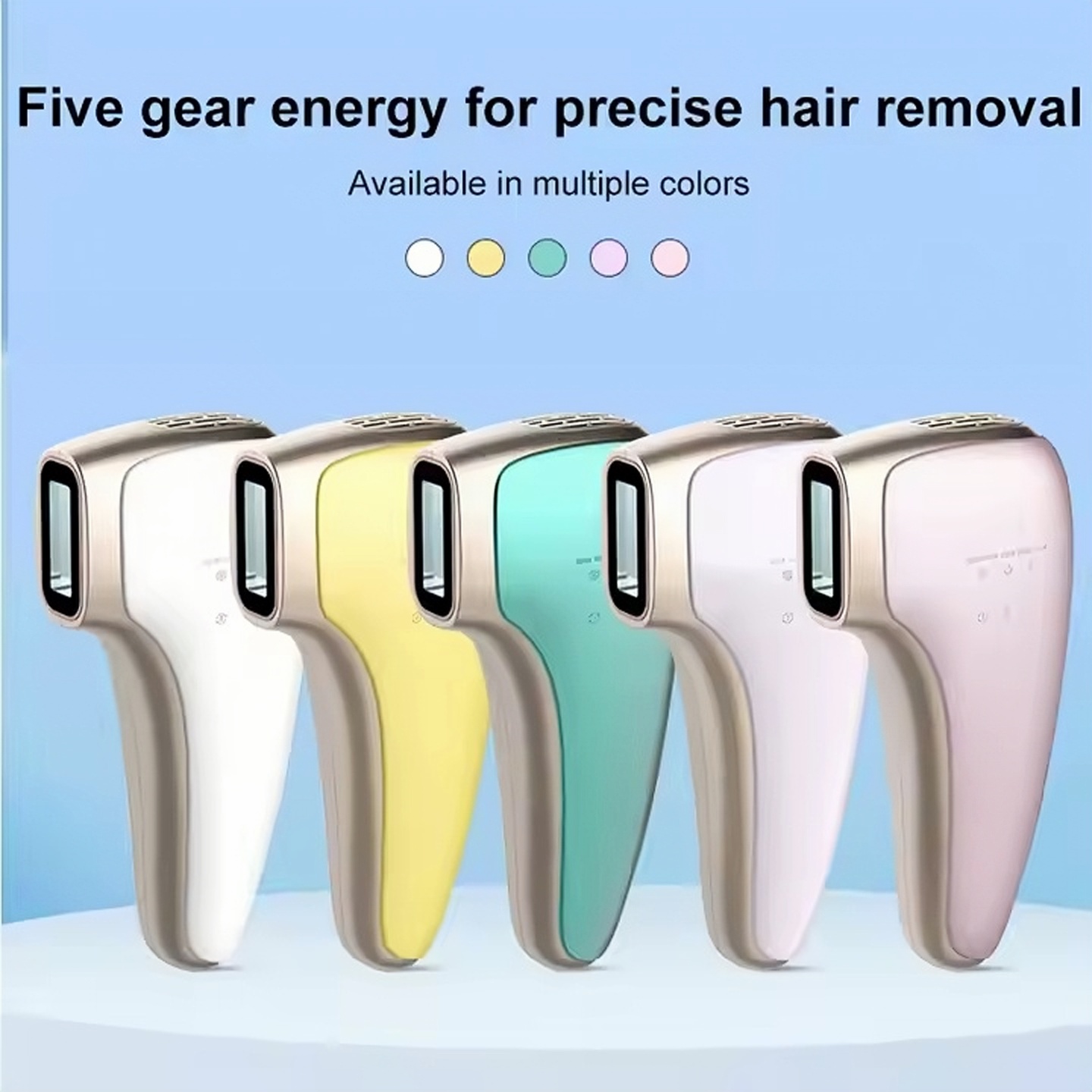 Custom At-Home IPL Hair Removal for Women and Men Permanent Hair Removal 999,999 Flashes Painless Hair Remover on Armpits Back Legs Arms Face Bikini Line