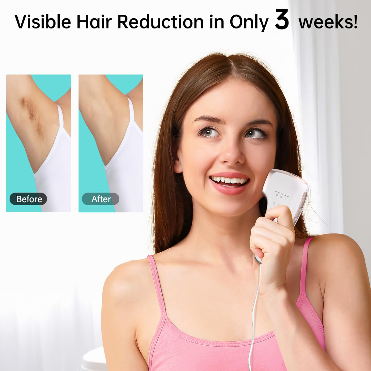 Wholesale Laser Hair Removal, 25J Large Energy IPL Hair Removal Device, 39°F Truly Pain-free Sapphire Ice-Cooling