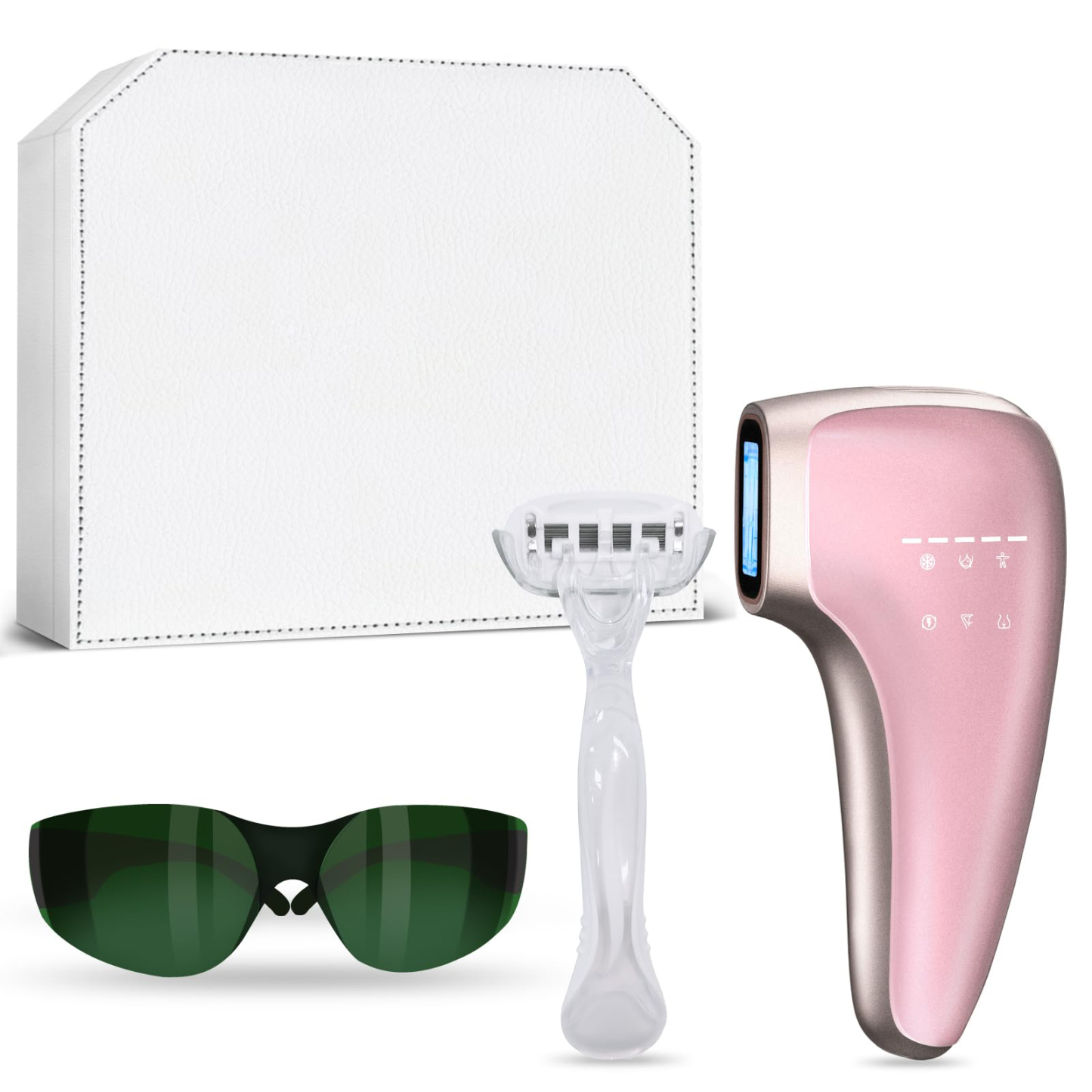 Custom At-Home IPL Hair Removal for Women and Men Permanent Hair Removal 999,999 Flashes Painless Hair Remover on Armpits Back Legs Arms Face Bikini Line