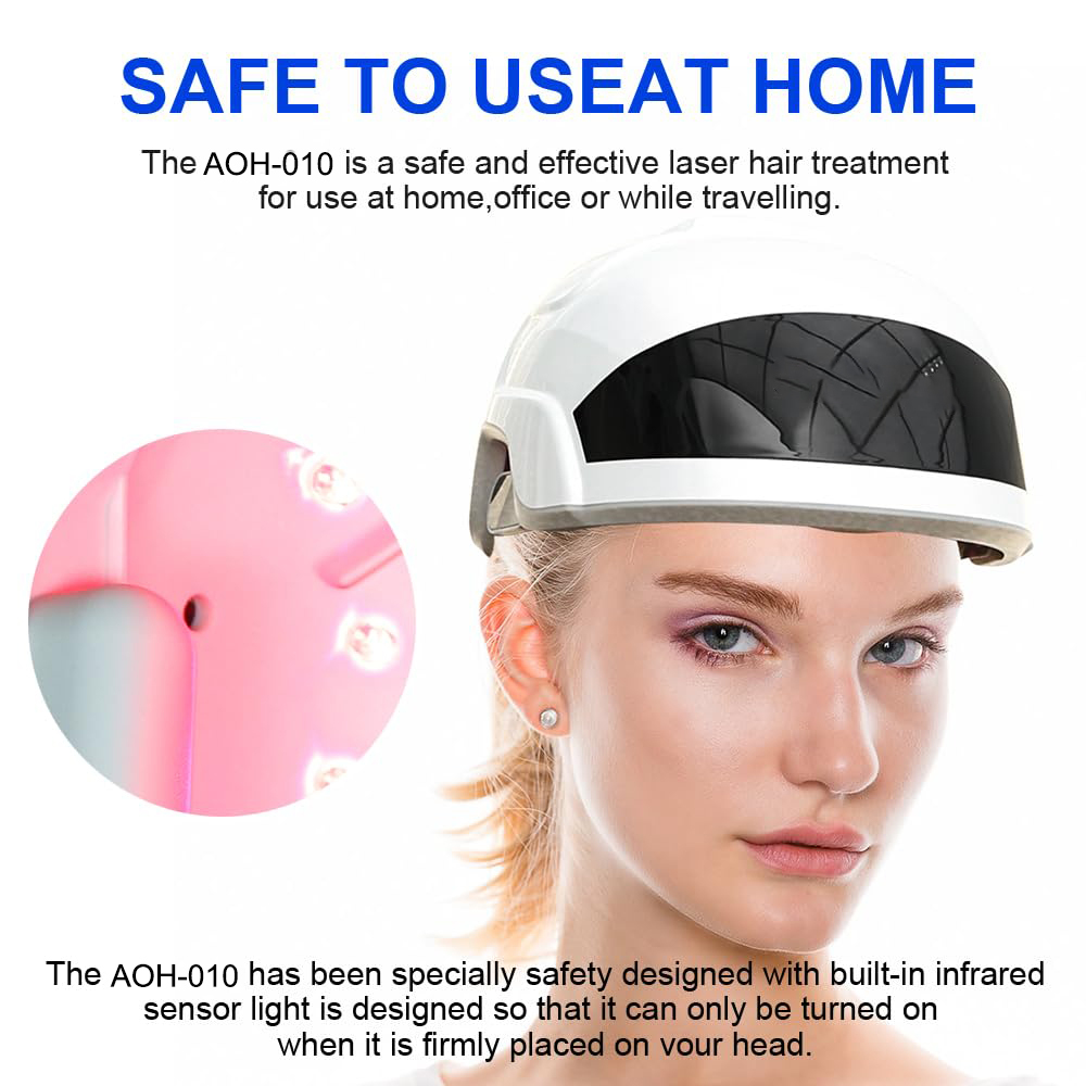 Wholesale Customization Hair Growth Device, FDA Cleared Laser Hair Restore Helmet for Hair Loss Treatment, for Men and Women-Aolemon