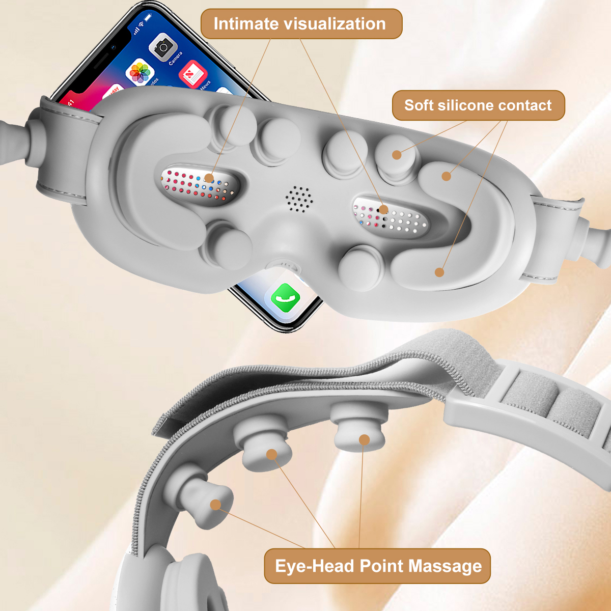 Top Selling Products 2024 Hot Compresses Soothe Bluetooth Music Heated Eye Mask, USB Steam Warm Compress For Puffy Eyes, Warm Therapeutic Treatment For Dry Eye, Chalazion, Blepharitis-Aolemon