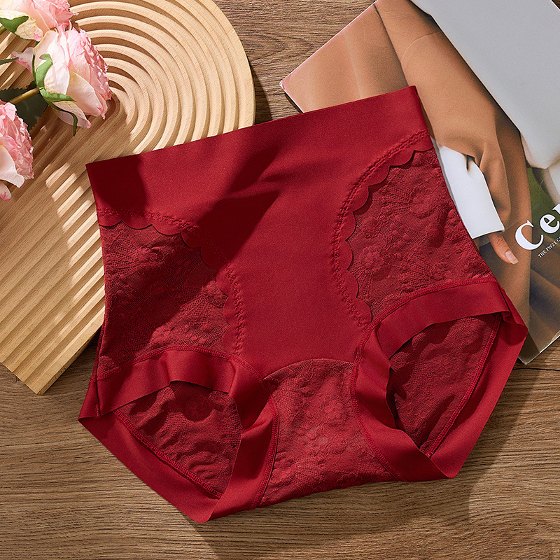 10A antibacterial certified, high-waisted lace tummy-control pants for tummy control and hip lift🥰