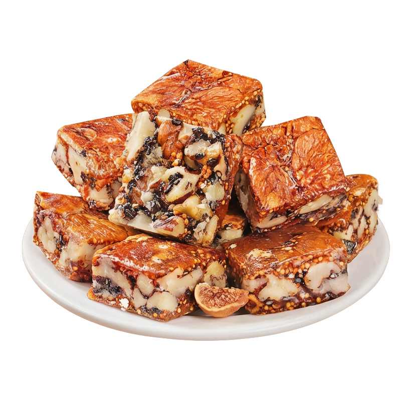 Fig, Black Sesame & Walnut Sandwich Pie: Zero-Added-Sugar Natural Energy Snack for Healthy Indulgence