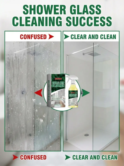 【Oxalic Acid Cleaner】Dissolve 10-year limescale in 5 seconds, no brushing & no rinsing, just spray and wipe clean instantly. Removes 99.99% of tough stains.