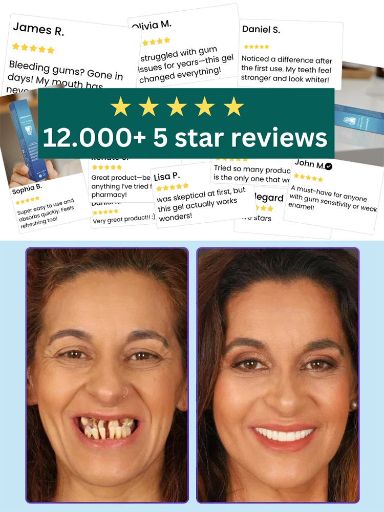 Over 100,000 users have proven its effectiveness! Gum Repair Gel – no surgery, no prescription, money-back guarantee if ineffective✅