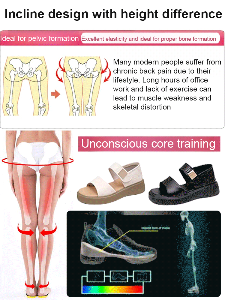 🚀 Orthopedic Platform Sandals: Walk 20,000 steps to pain-free posture, No more sore feet!