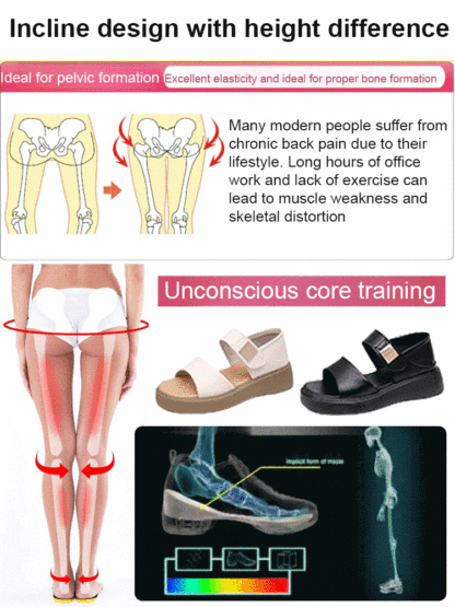 🚀 Orthopedic Platform Sandals: Walk 20,000 steps to pain-free posture, No more sore feet!