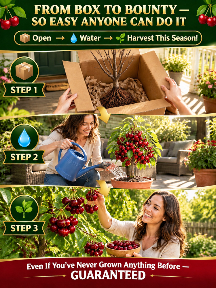 [Same-Year Fruiting] Ultra-Cold Hardy Grafted Dwarf Cherry Sapling