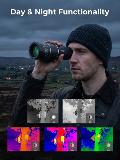 Used by American Mountain Guides! 100x HD Monocular, IPX5 Waterproof & Fog-Proof, 3-Year Warranty 🧭🔭