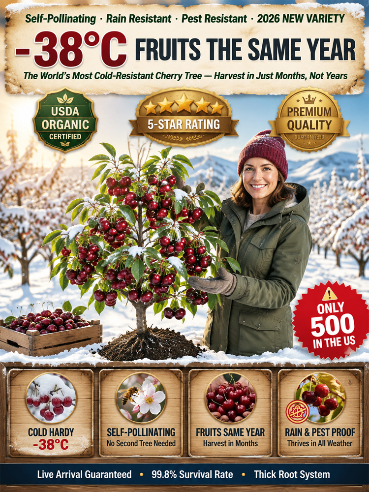 [Same-Year Fruiting] Ultra-Cold Hardy Grafted Dwarf Cherry Sapling