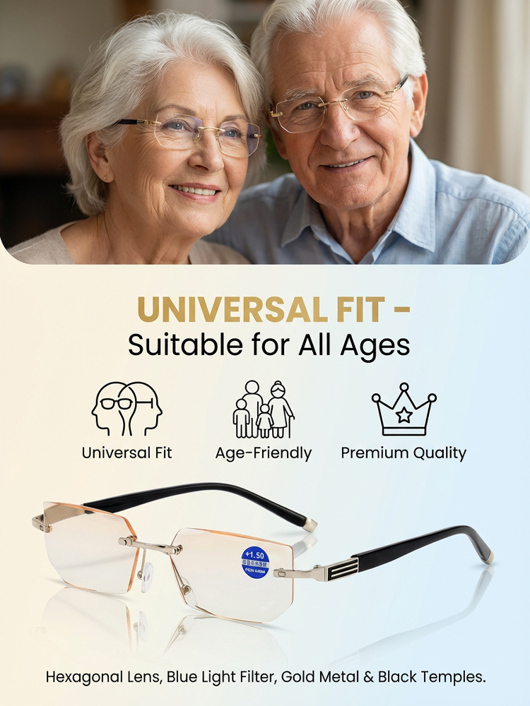 👓 No prescription needed. Adaptive liquid crystal focus-adjustable glasses with 0.01-second ultra-fast auto-focus, 99.9% high-grade blue light filtering. 