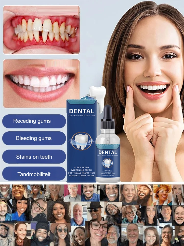 3-in-1 Tooth Regeneration Care Drops – Restores Gums, Whitens & Stops Sensitivity