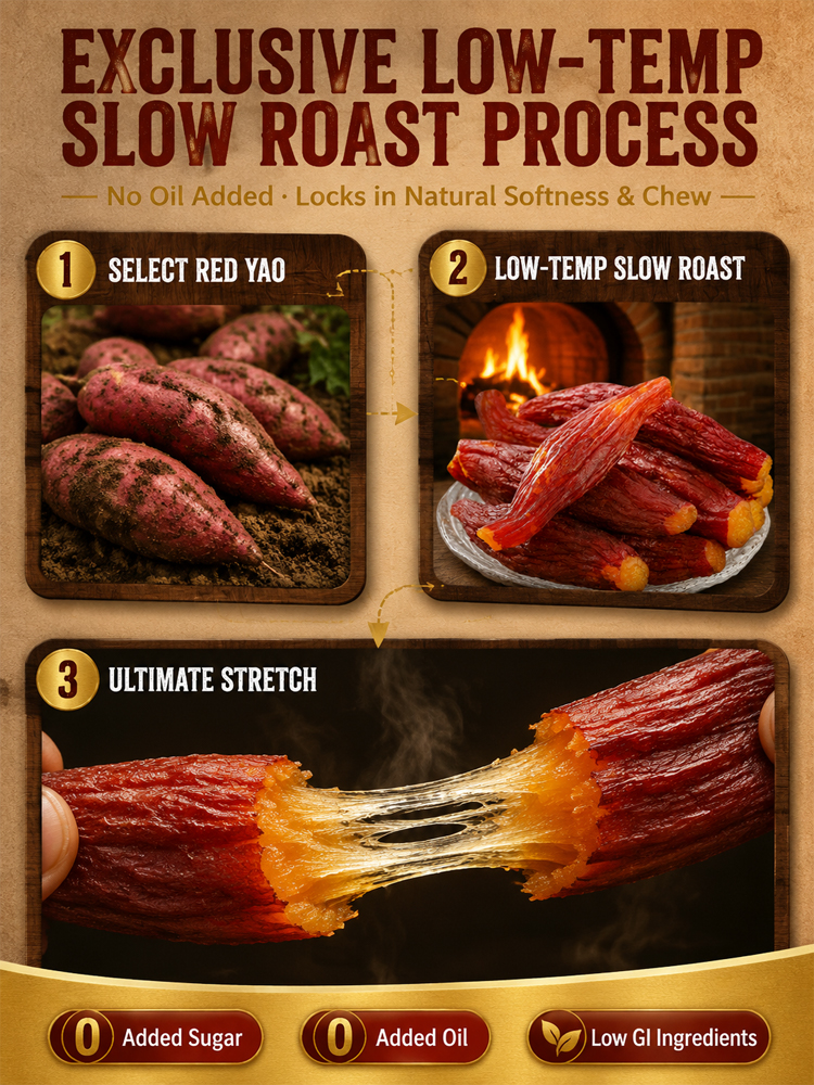 [Japan Red Yao] Whole-Roasted Soft Red Sweet Potato Chips with Skin
