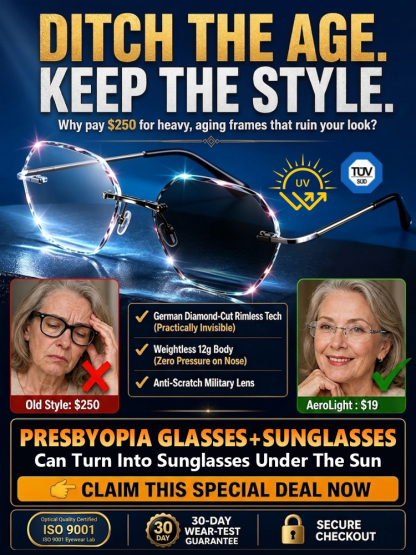 【High-End Frameless Design】Stop Swapping 3 Pairs of Glasses! Get Smart Zoom & Auto-Shading in One Ultra-Light Pair