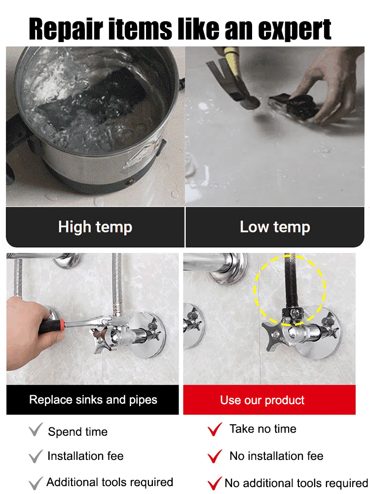 ✅ EPA Safer Product Standards Certified! ⚡ Rapid leak sealing in 5 minutes, instant sealing effect, no complex procedures required!