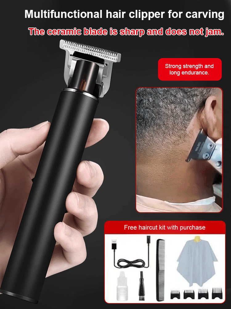 【Complete Grooming Kit Included】FCC/UL Certified, Ultra-Quiet Hair Clipper, Effortless for Beginners, 120 Mins Long-Lasting Battery