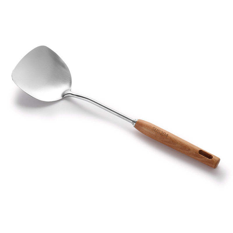 Chinese style wok spatula set stainless steel cooking utensils