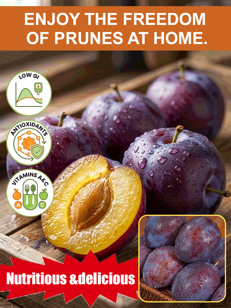 Limited-time 50% off premium French prune saplings! 🌳 One tree = 20 years of healthy snacks! Boasting a 98% germination rate, these high-yield saplings are certified by professional laboratories. They are cold and heat tolerant, with 100% replacement for