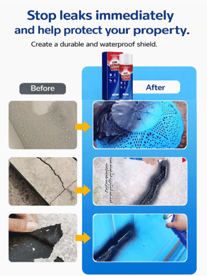 ✅ EPA Safer Product Standards Certified! ⚡ Rapid leak sealing in 5 minutes, instant sealing effect, no complex procedures required!