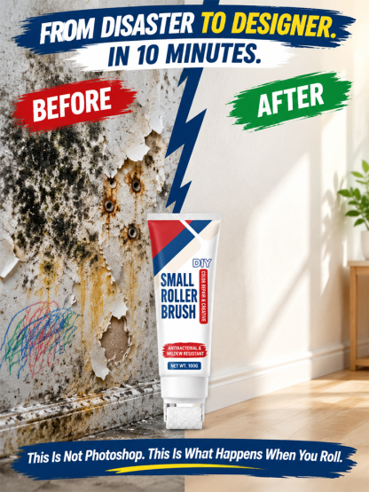 Wall Repair Paste with Built-In Roller Brush | Mess-Free, One-Step Wall & Scuff Fix in 10 Mins