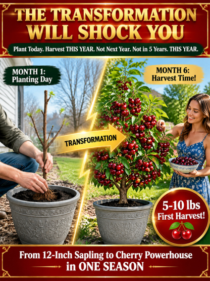 [Same-Year Fruiting] Ultra-Cold Hardy Grafted Dwarf Cherry Sapling
