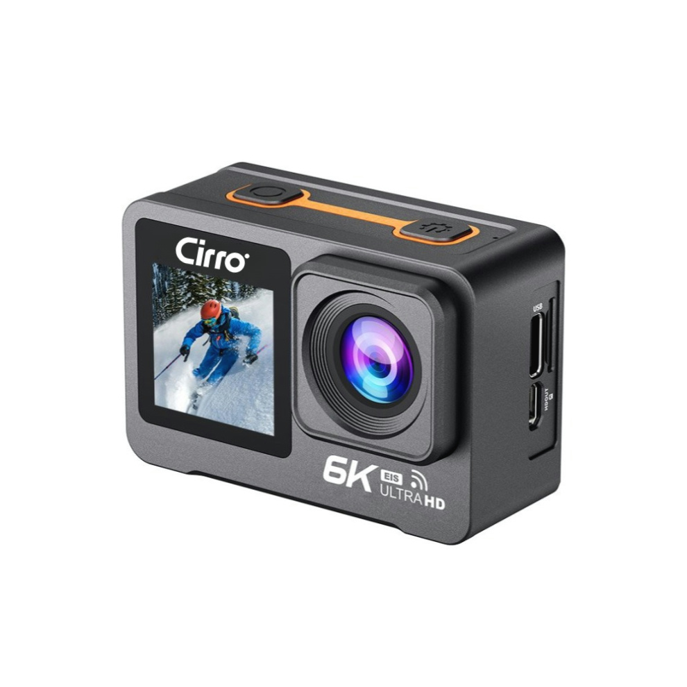 Cirro 6K Wi-fi Dual Screen Action Camera-DC06