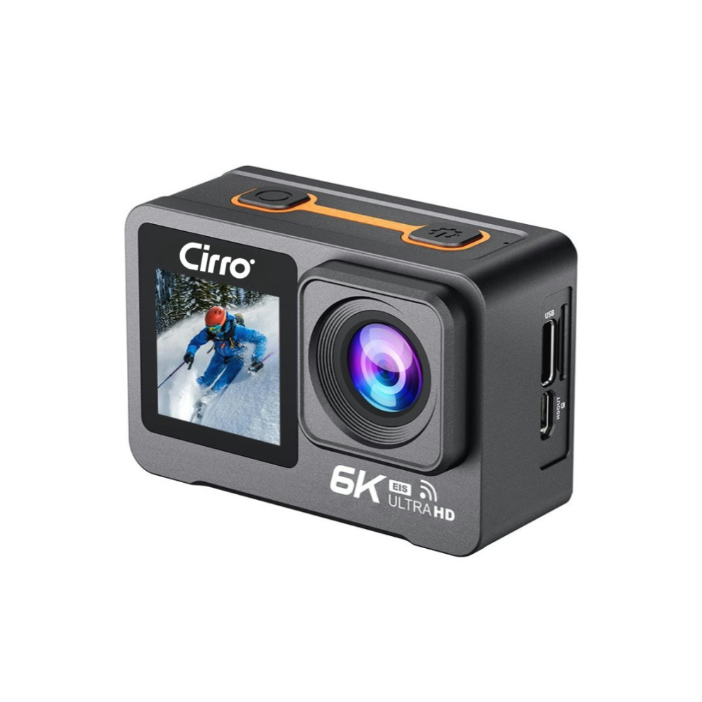 Cirro 6K Wi-fi Dual Screen Action Camera-DC06