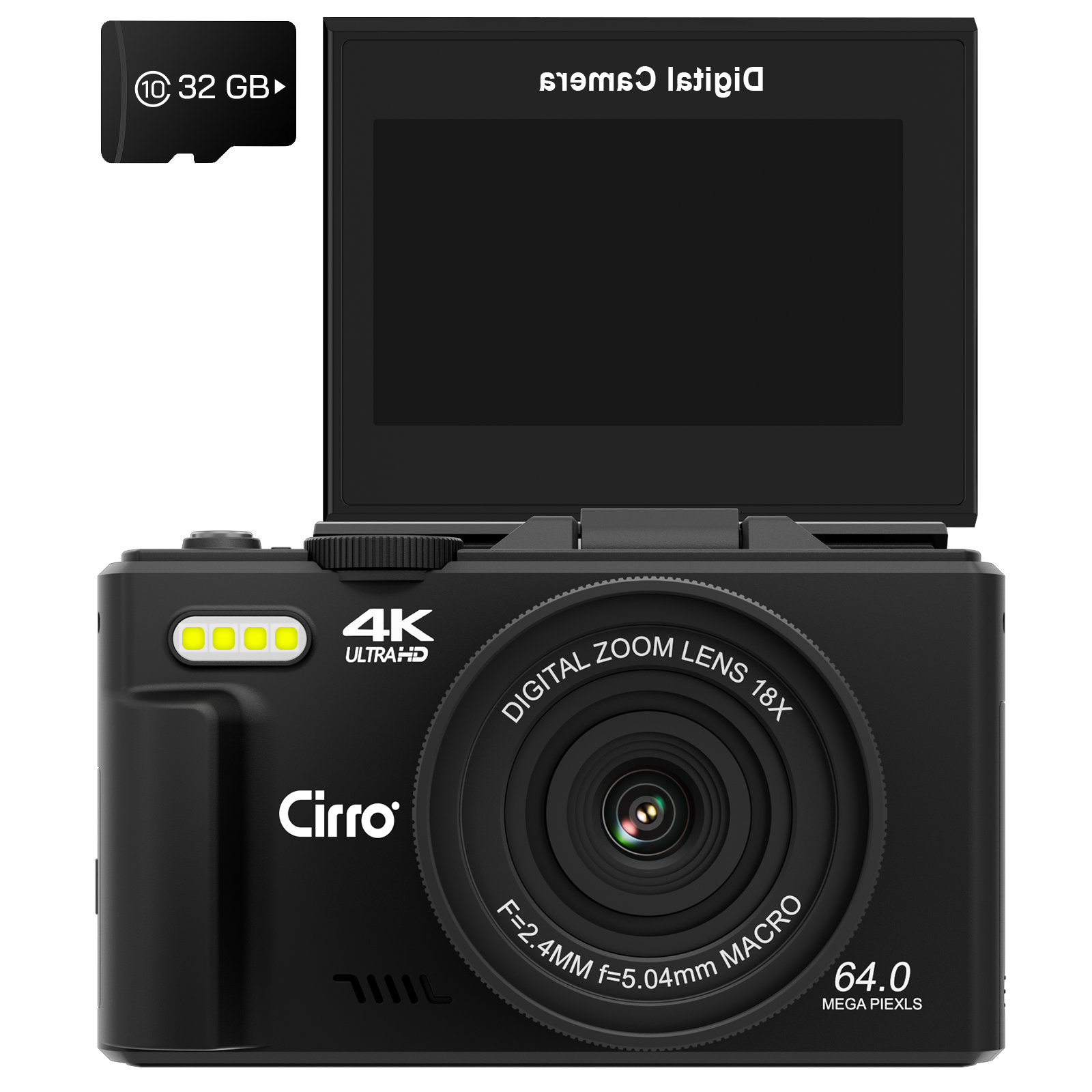 Cirro WO1 Wifi 64MP 4K Digital Camera 