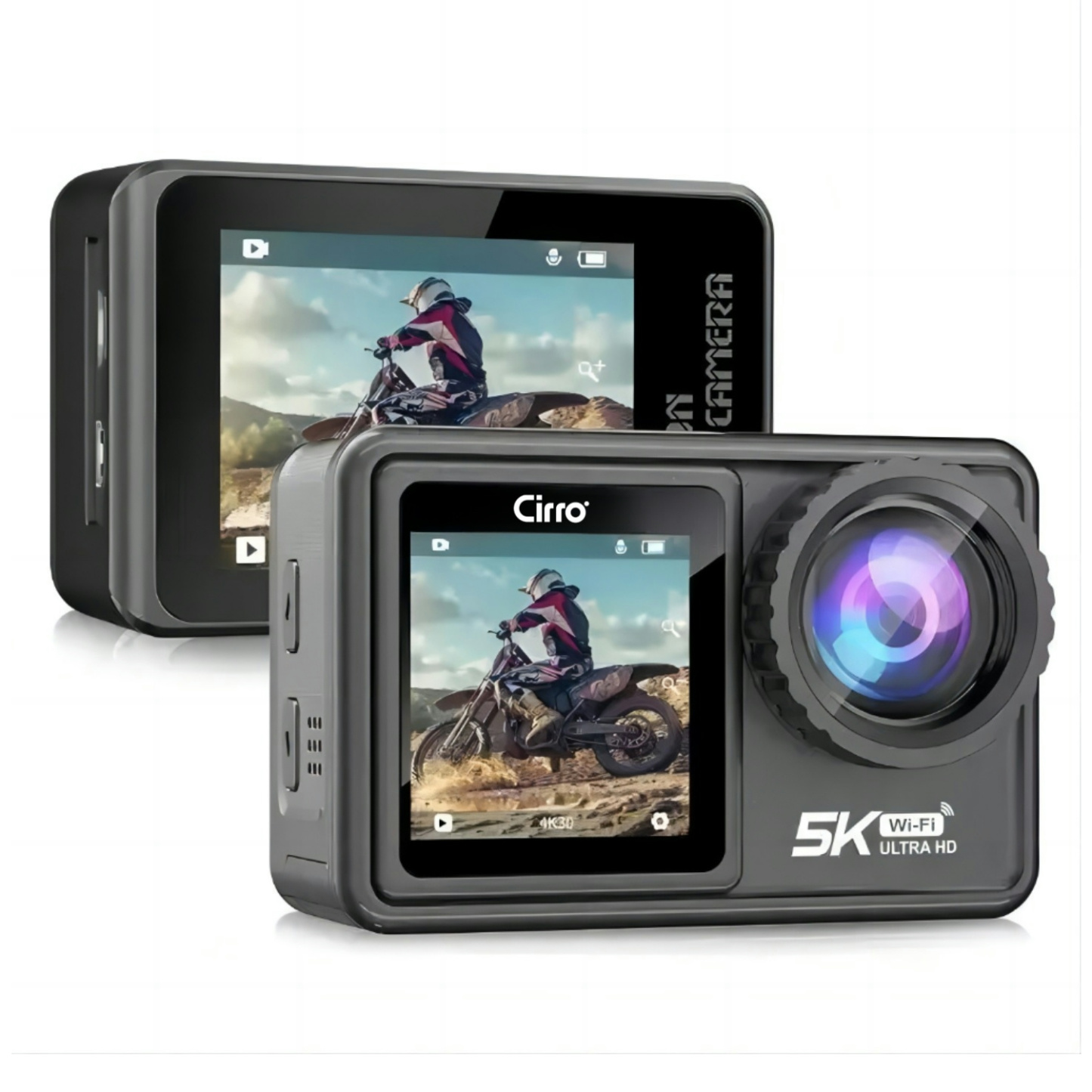 Cirro 5K Wi-fi Dual Screen Action Camera-DC05