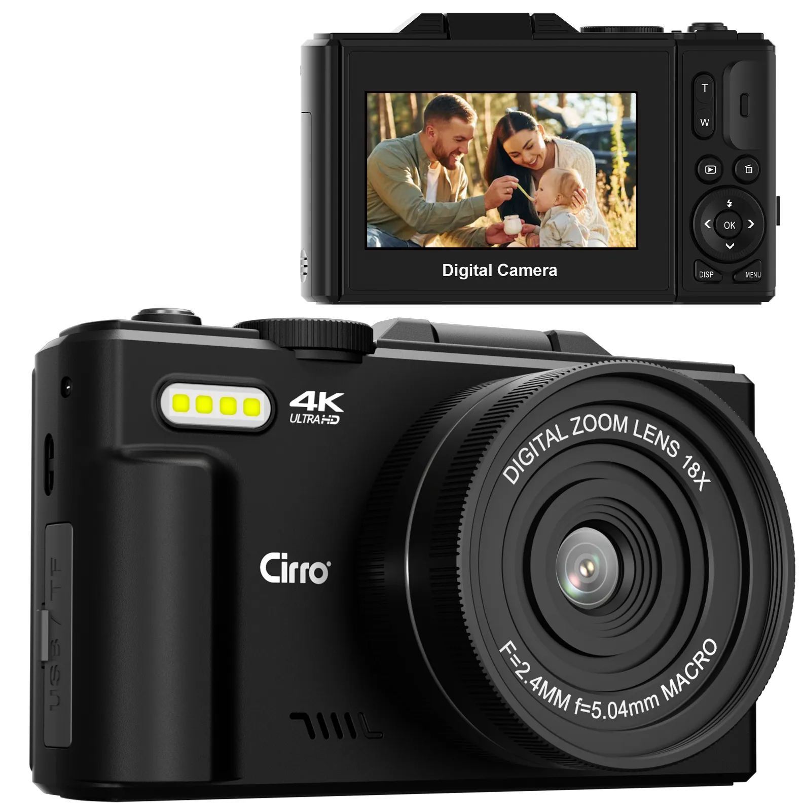 Cirro WO1 Wifi 64MP 4K Digital Camera 
