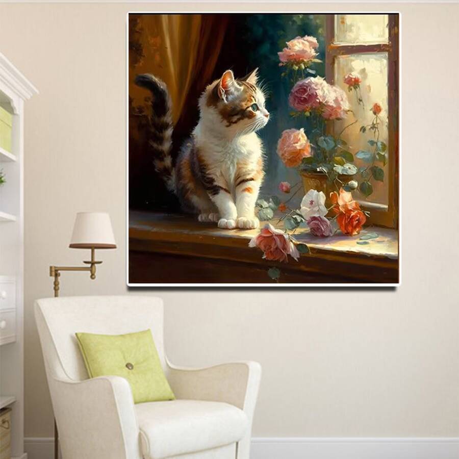 Cat digital painting set (50x50cm)