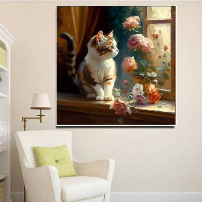 Cat digital painting set (50x50cm)