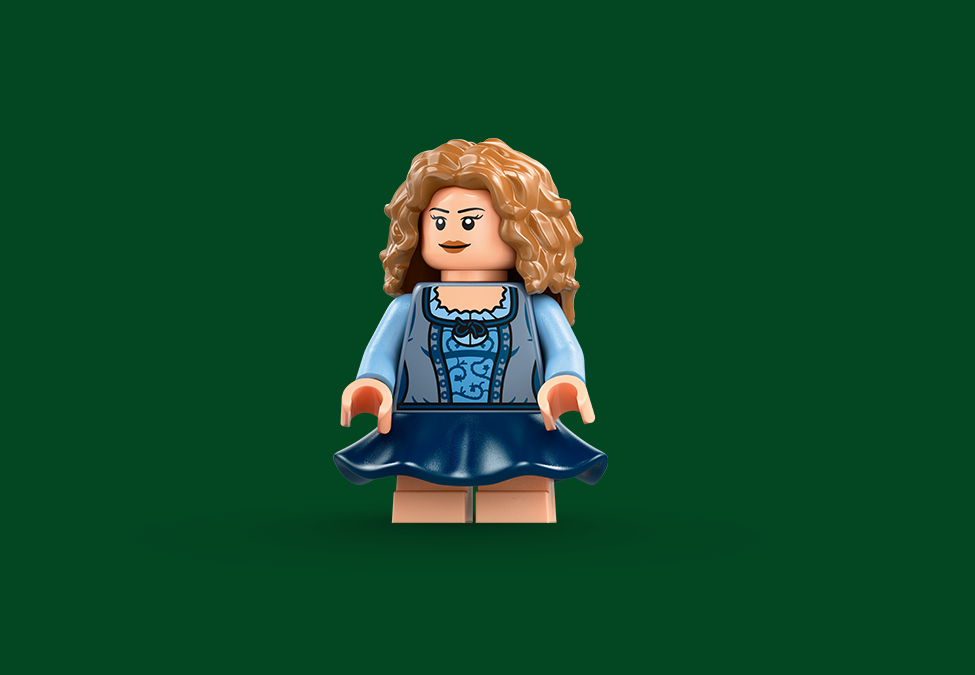 Close up of Rosie in brick form.